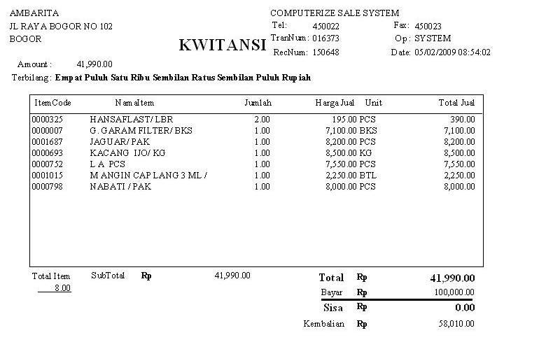 Contoh Nota Pembelian Dalam Bahasa Inggris Surasm