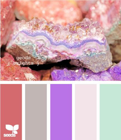 http://www.pinterest.com/pin/33425222204138218/ geode brights-these would be gorgeous colors for a early summer wedding or for my living room HMMMMMM