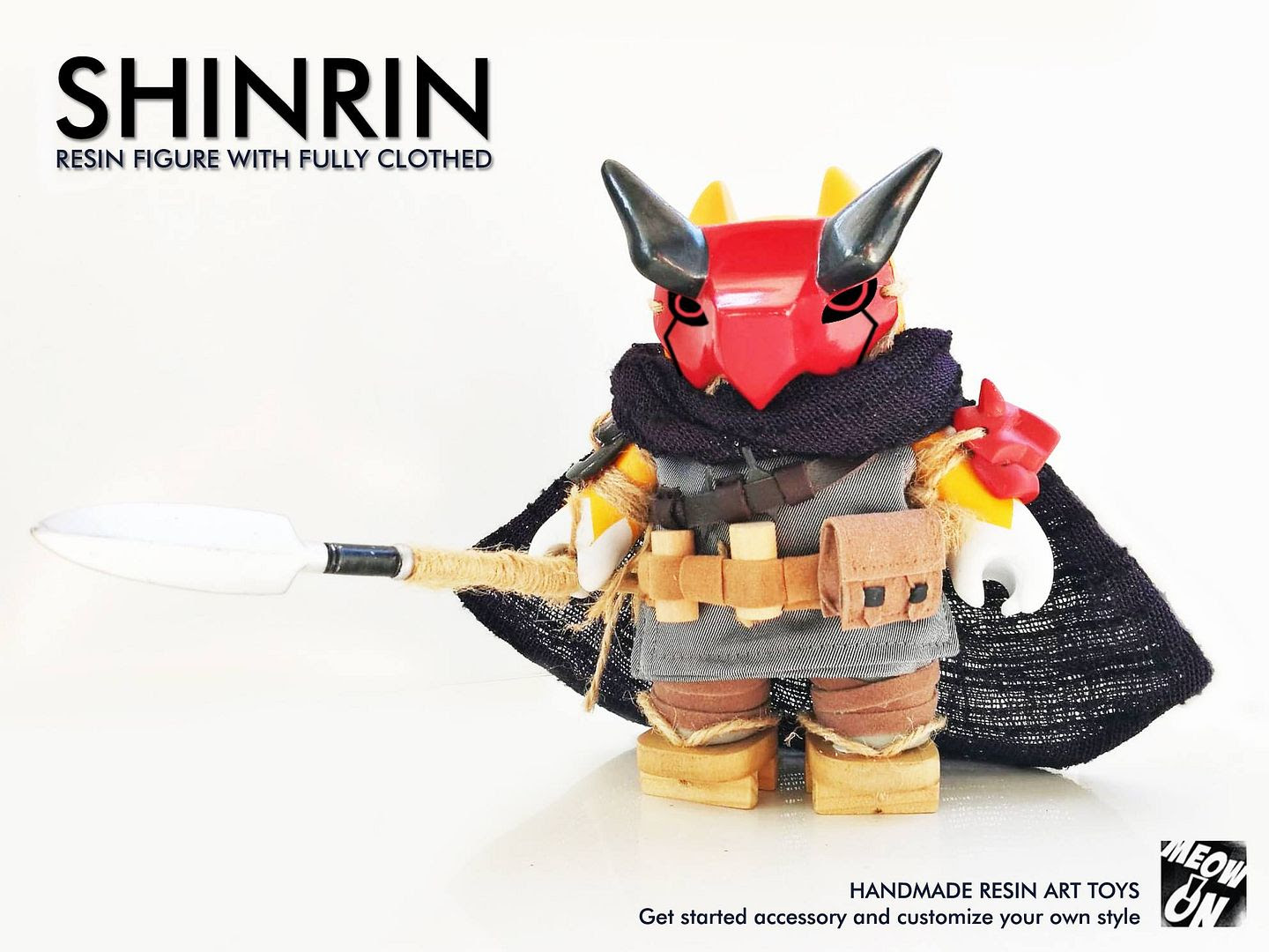 shinrin, ninniku, resin toys, Custom Resin, cat, BandidoToys, Meow On, Ninja, The cats out! Shinrin and Ninniku pre-order