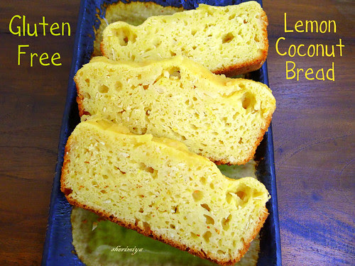 Gluten-Free Lemon Coconut Bread, homemade by sherimiya ♥