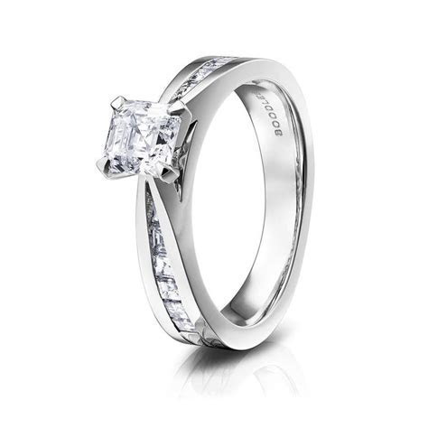 Art Deco Asscher cut diamond engagement ring London Art Deco Asscher cut diamond engagement ring London