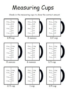 Measuring Liquids Worksheet - worksheet