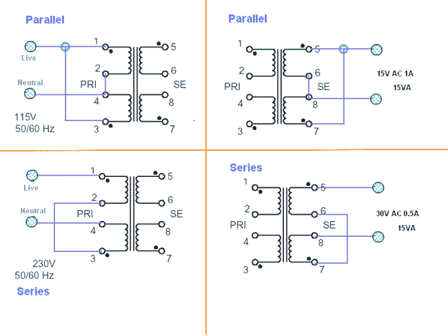 Solderman Basic Electronics - EE Projects: Transformers ... wiring 120v 2 schematics 