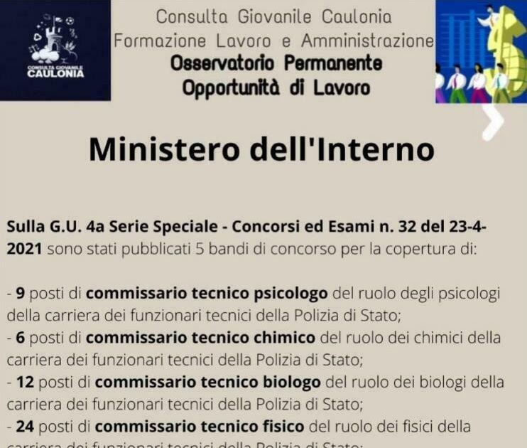Concorsi Per Informatici Ministero Interno - sumdams
