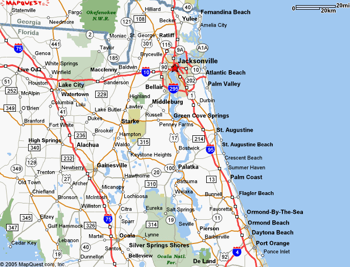 Florida East Coast Map Telegraph 2540