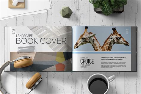 Download Landscape Book Mockup Free Download Mockup PSD Mockup Templates