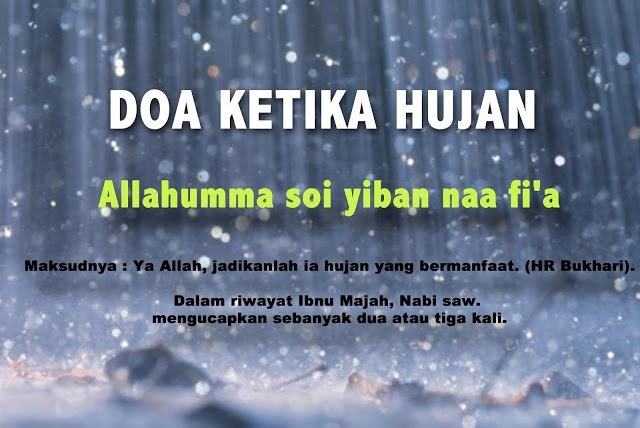 Doa Ketika Hujan Turun Lebat - Kumpulan Doa