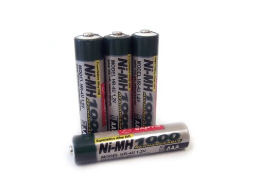 Check Out Sanyo 1,000 mAh AAA NiMH Rechargeable Batteries (4-Pack) | 4