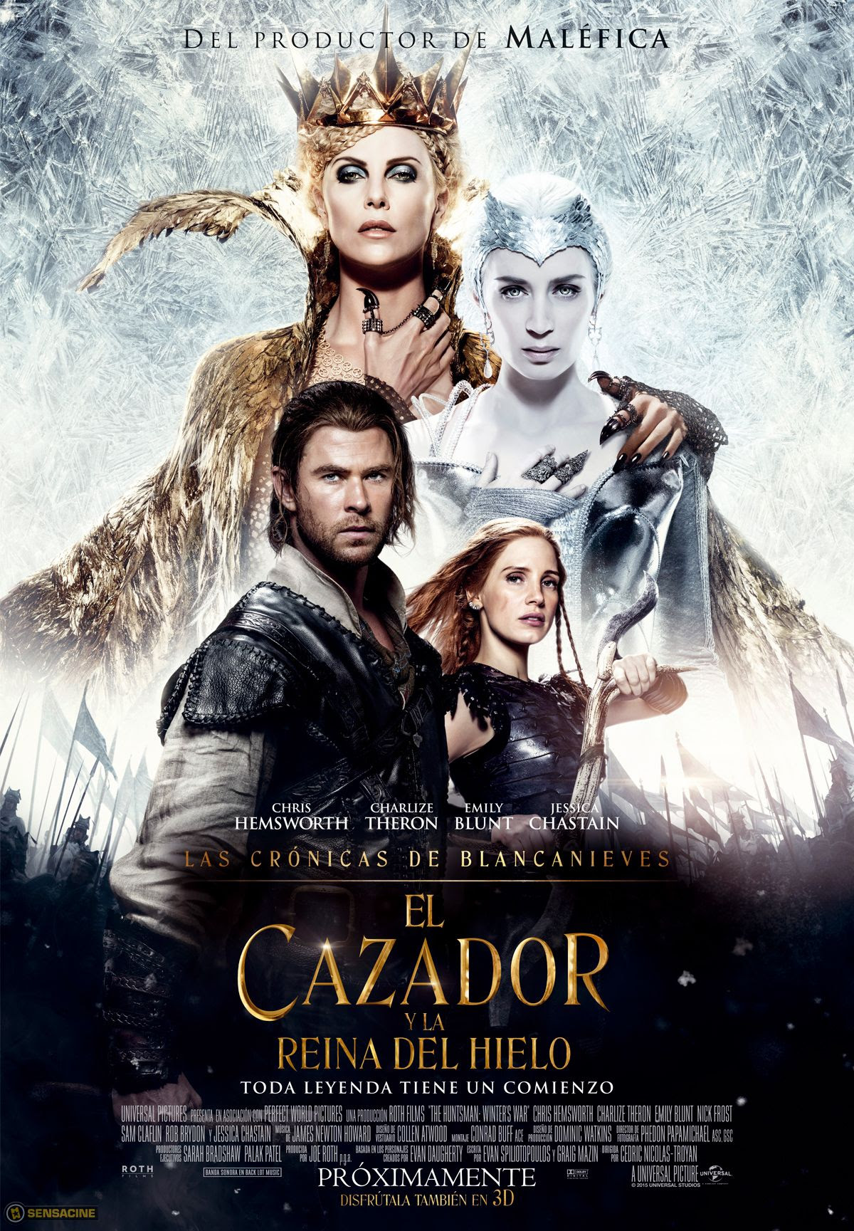 Resultado de imagen para el cazador y la reina del hielo