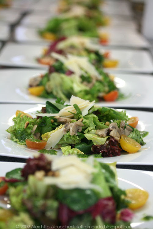 Preparazione insalata