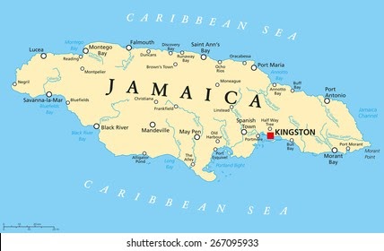 A Map Of Jamaica