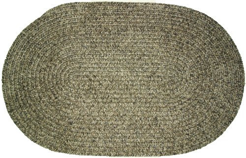 Oval Braided Rug (2'x3') Chenille Driftwood red rug 2x3 onSales