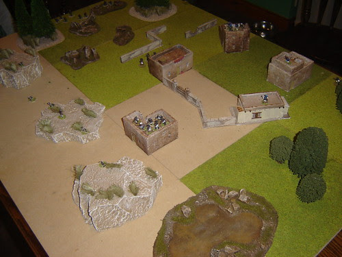 Village before assault begins