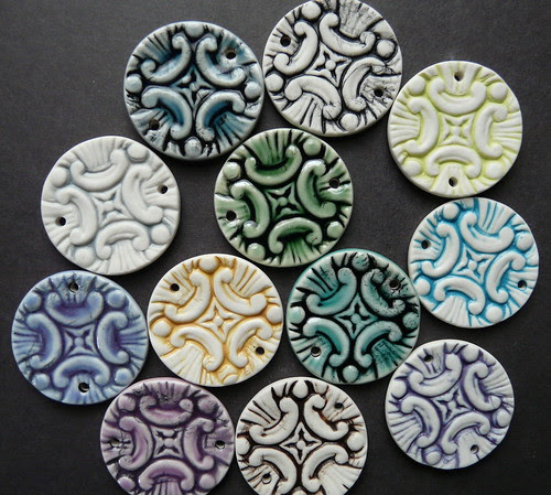 Porcelain jewelry components