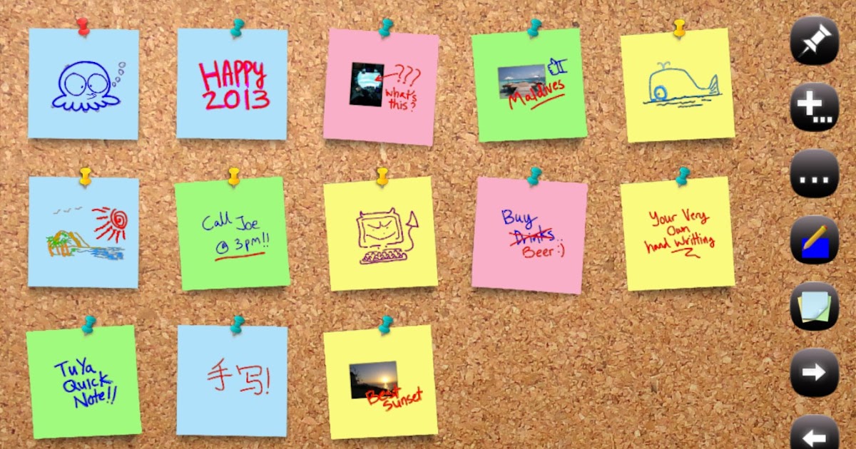 Doodle Cute Sticky Note Drawings - Laptopg
