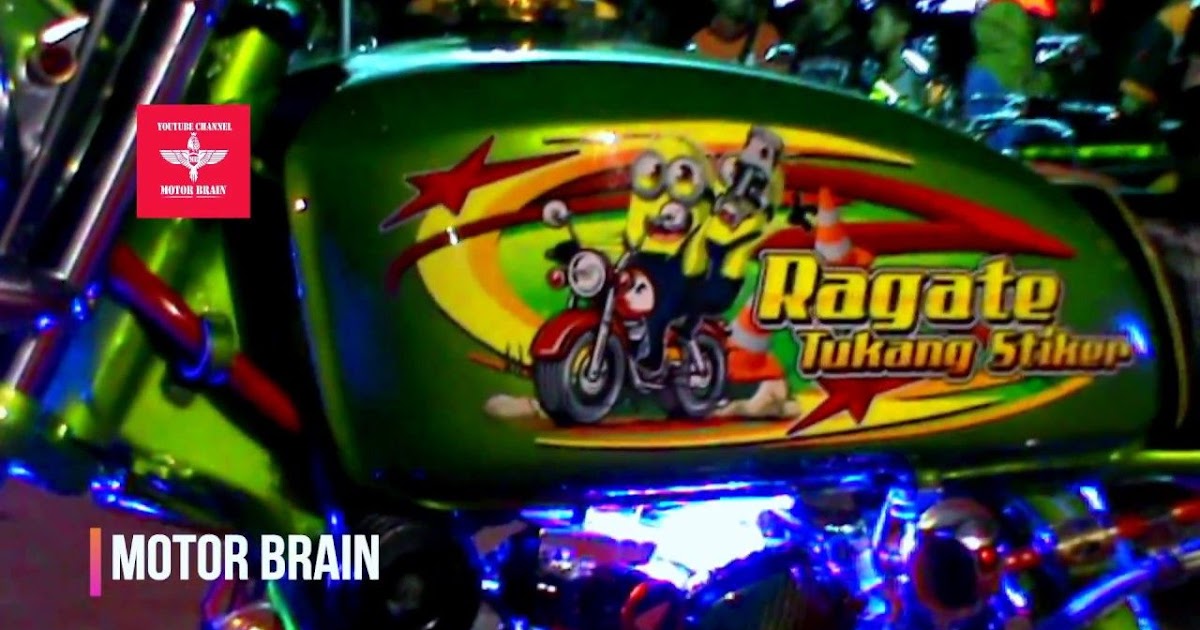 Stiker Bengkel Motor Keren Cutting Sticker