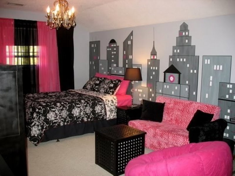 Pink And Black Bedrooms - Girls Room Pink Black Bedroom Page 3 Line