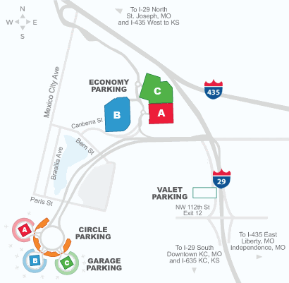 Kci Economy Parking Map  Islands With Names