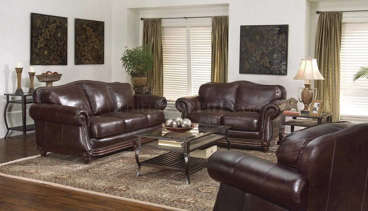 Modern Interior Design: Traditional Living Room Leather