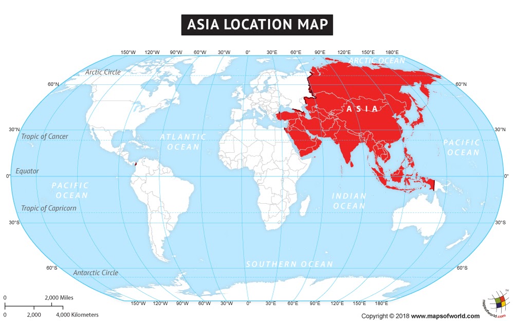 Asia Lat Long Map ~ World Of Map