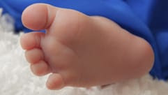 foot from a newborn