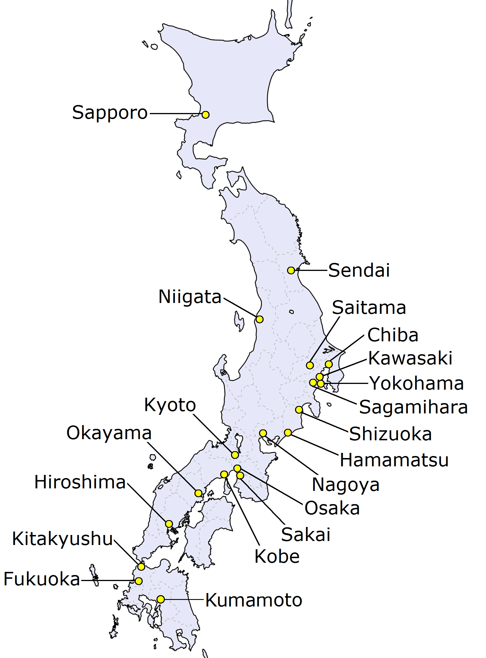 Daftar Nama Kota Di Jepang  Soal Essay
