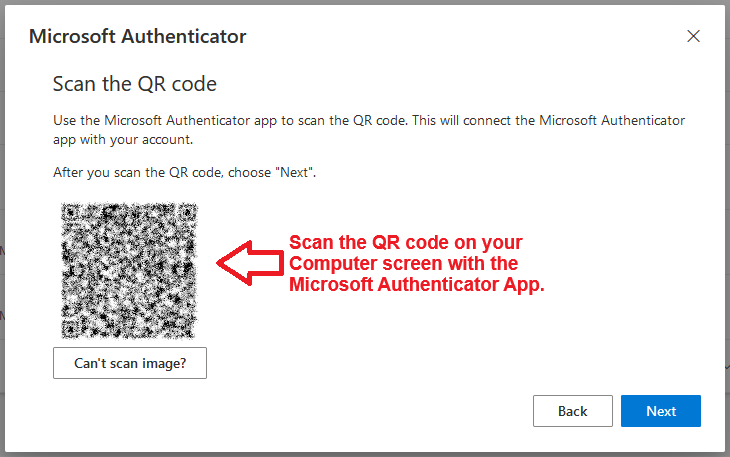 Mfa app qr code