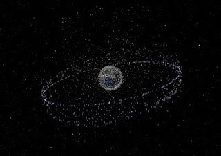 Desechos rastreables en órbita alrededor de la Tierra