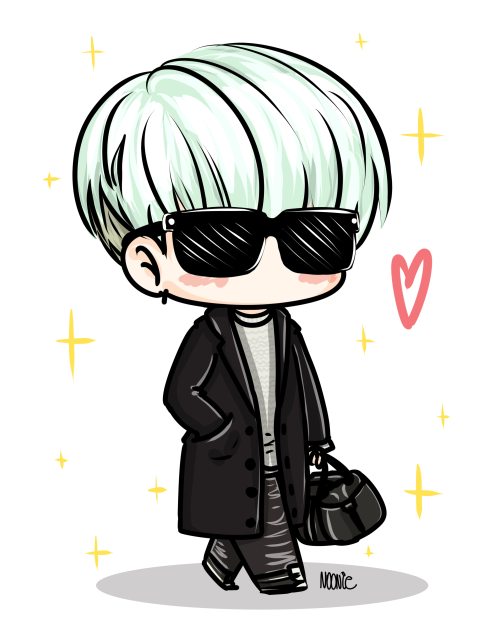 Bts Animado Para Colorear Suga
