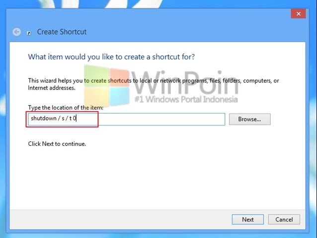 Cara Cepat Membuat Shortcut Shutdown Di Windows 8 6523