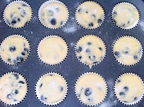 Muffins Sprinkled with Vanilla Sugar