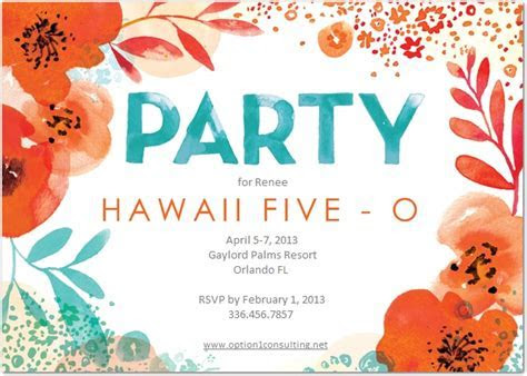 invite Hawaii Five O (50th Bday Ideas) Pinterest invite Hawaii Five O (50th Bday Ideas) Pinterest
