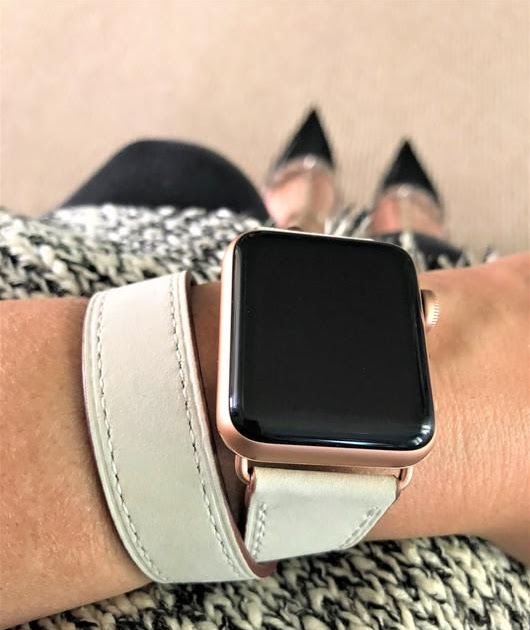 gold apple watch band and case