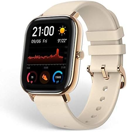 Amazfit GTS Smartwatch Fitness and Activities Tracker with Built-in GPS,5ATM Waterproof (Gold)