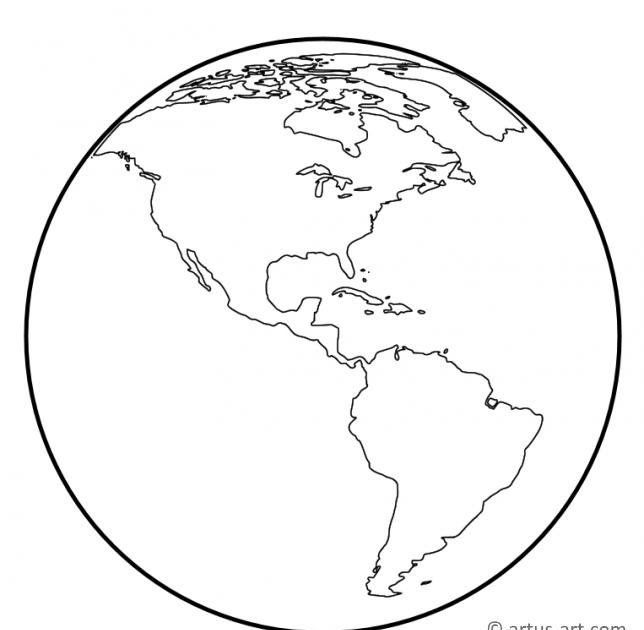 Ausmalbild Kontinente - Kontinente Erkennen Ausschneiden Und Aufkleben