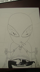 Groom Lake #3 Cover in Progress...