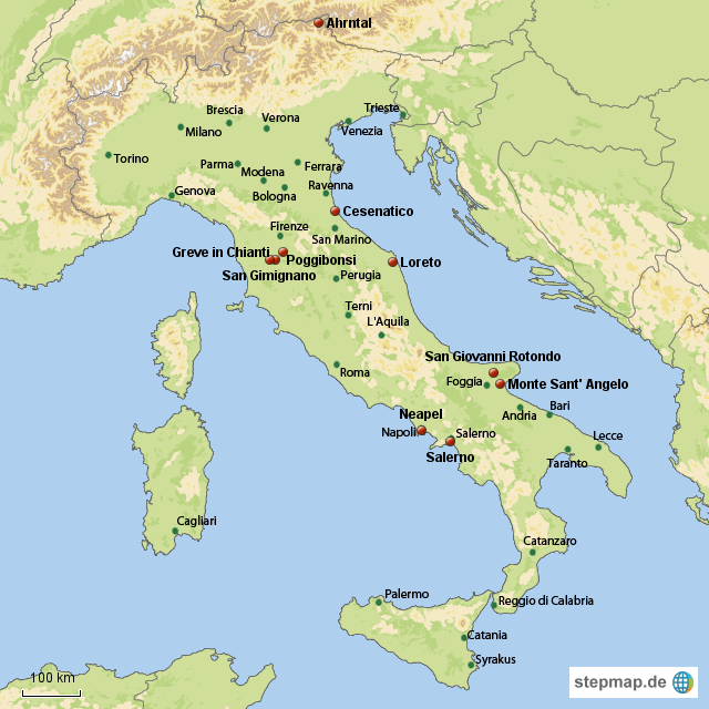 Ischia Italien Karta | Karta