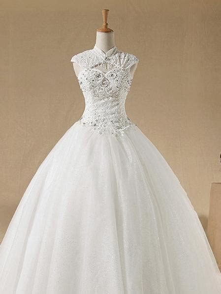 Sleeveless Mandarin Collar Satin and Organza Wedding Dress Sleeveless Mandarin Collar Satin and Organza Wedding Dress