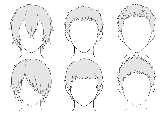 Anime Boy Hairstyles Side View - Jelitaf