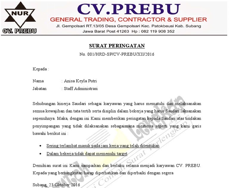 Surat Rasmi Contoh Surat Wasiat Sendiri