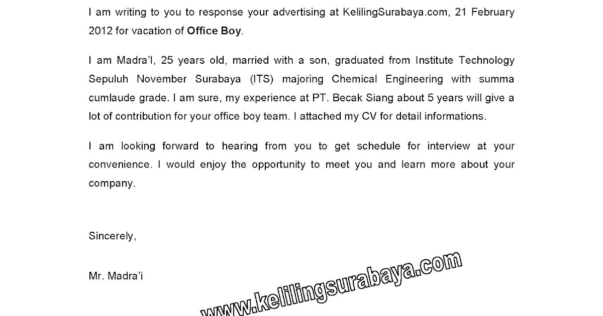 Contoh Surat Panggilan Wawancara Bahasa Inggris Contoh Surat