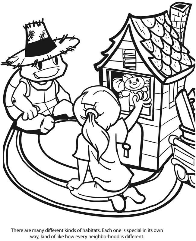 Mountain Animal Habitats Coloring Printables Coloring Pages - Coloring