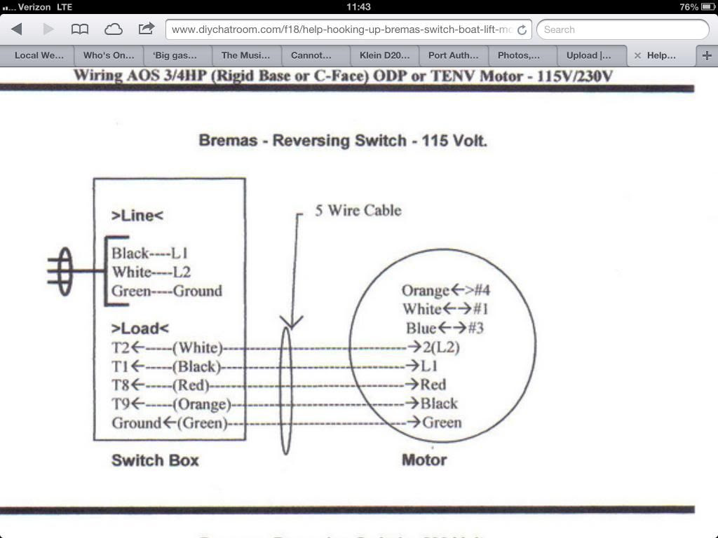 Wiring Diagram  32 Bremas Boat Lift Switch Wiring Diagram