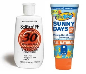 sunscreen choices, solbar & trukid
