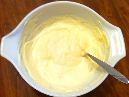 Eggs Mixed into Creamed Butter