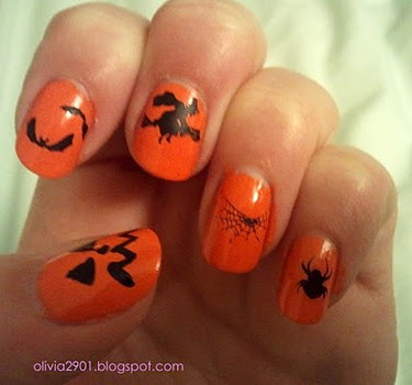 Halloween nails - Olivia Writes