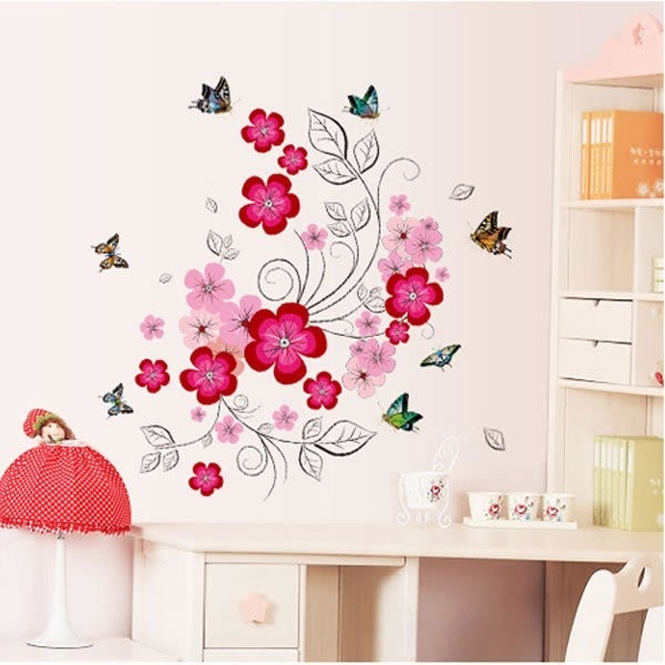 Paling Keren 24 Contoh Lukisan Bunga  Sakura  Di  Dinding 