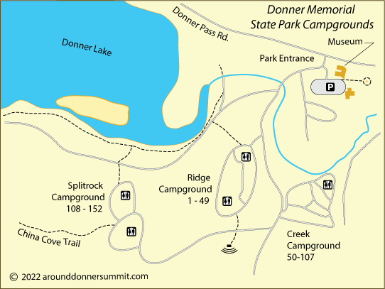 Donner Party Campsite Map