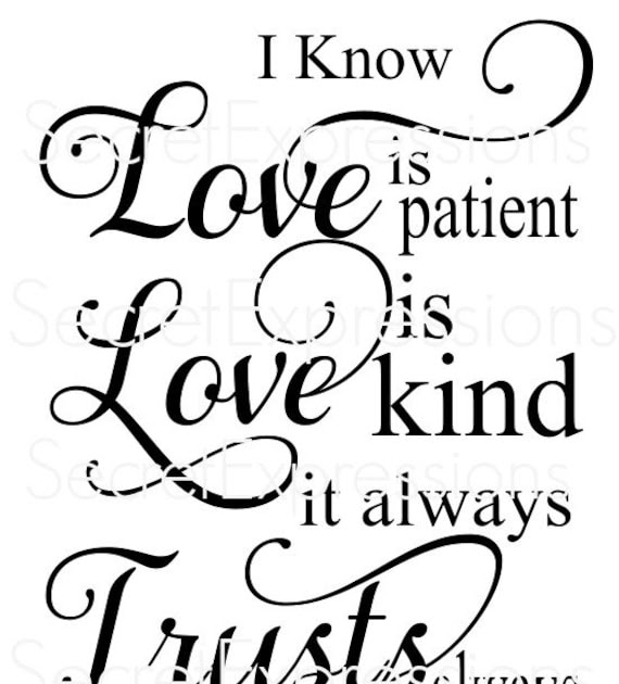 Download Love Is Patient Svg Free - Love Is Patient...1 Corinthians ...