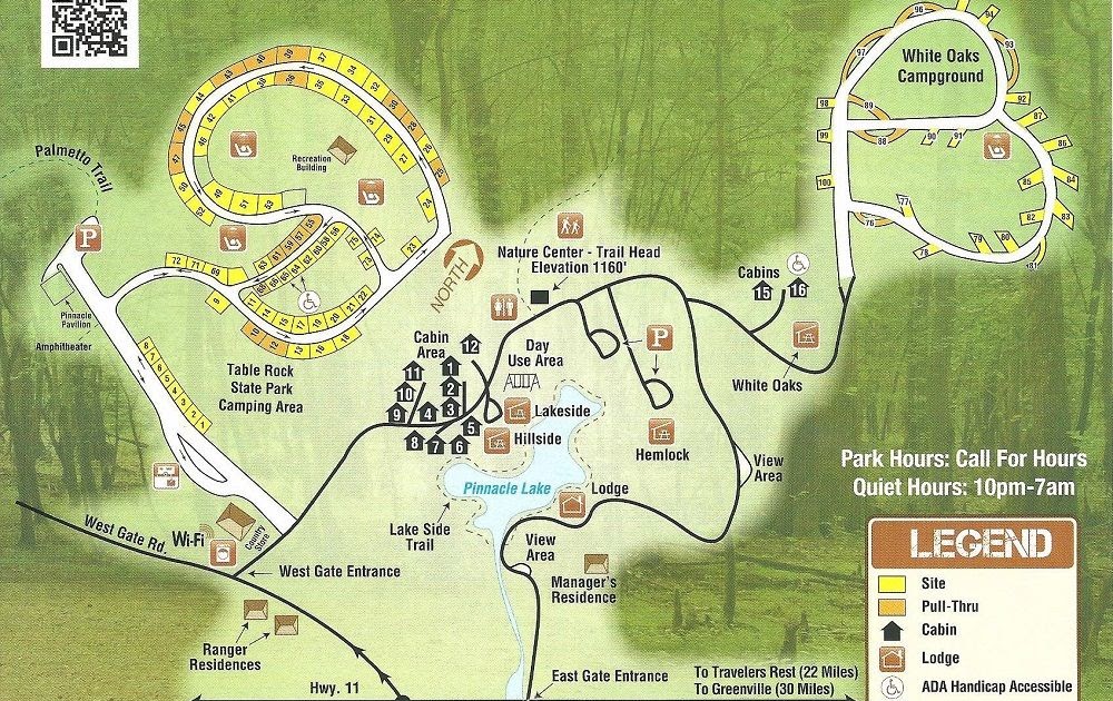 Table Rock State Park Map  Living Room Design 2020